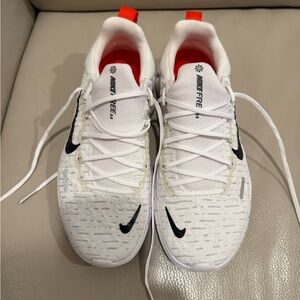 Nike White and Black Running Shoes